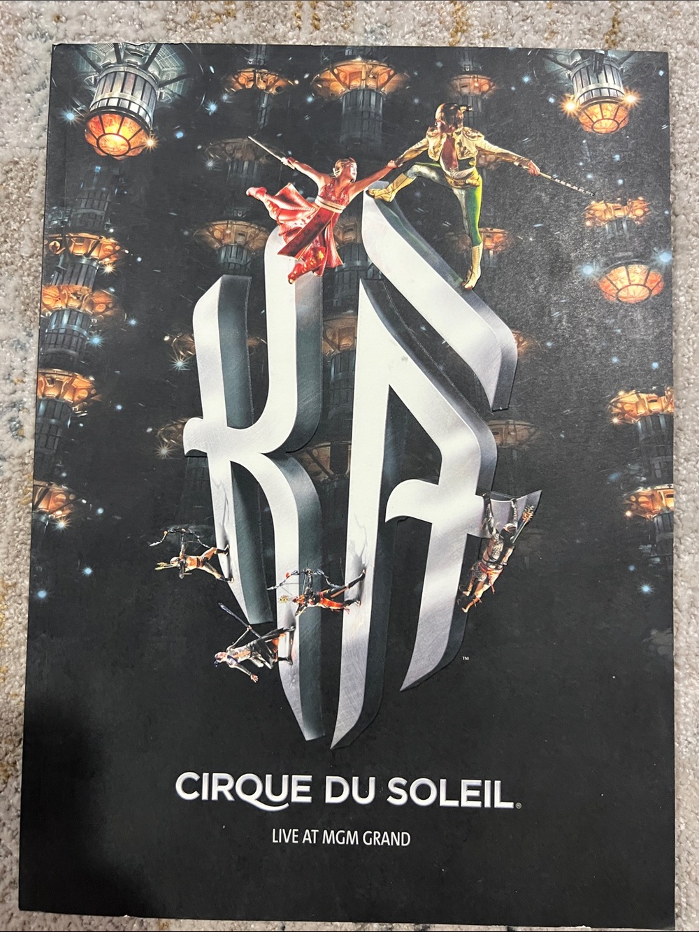 KA Cirque du Soleil Souvenir Program Book MGM Grand Las Vegas Show Oversized z32
